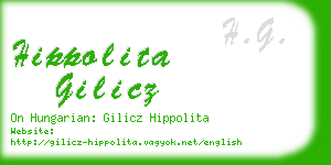 hippolita gilicz business card